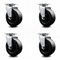 Service Caster 5 Inch Polyolefin Wheel Swivel Caster Set with Ball Bearings SCC SCC-20S520-POB-4 - alternate 1